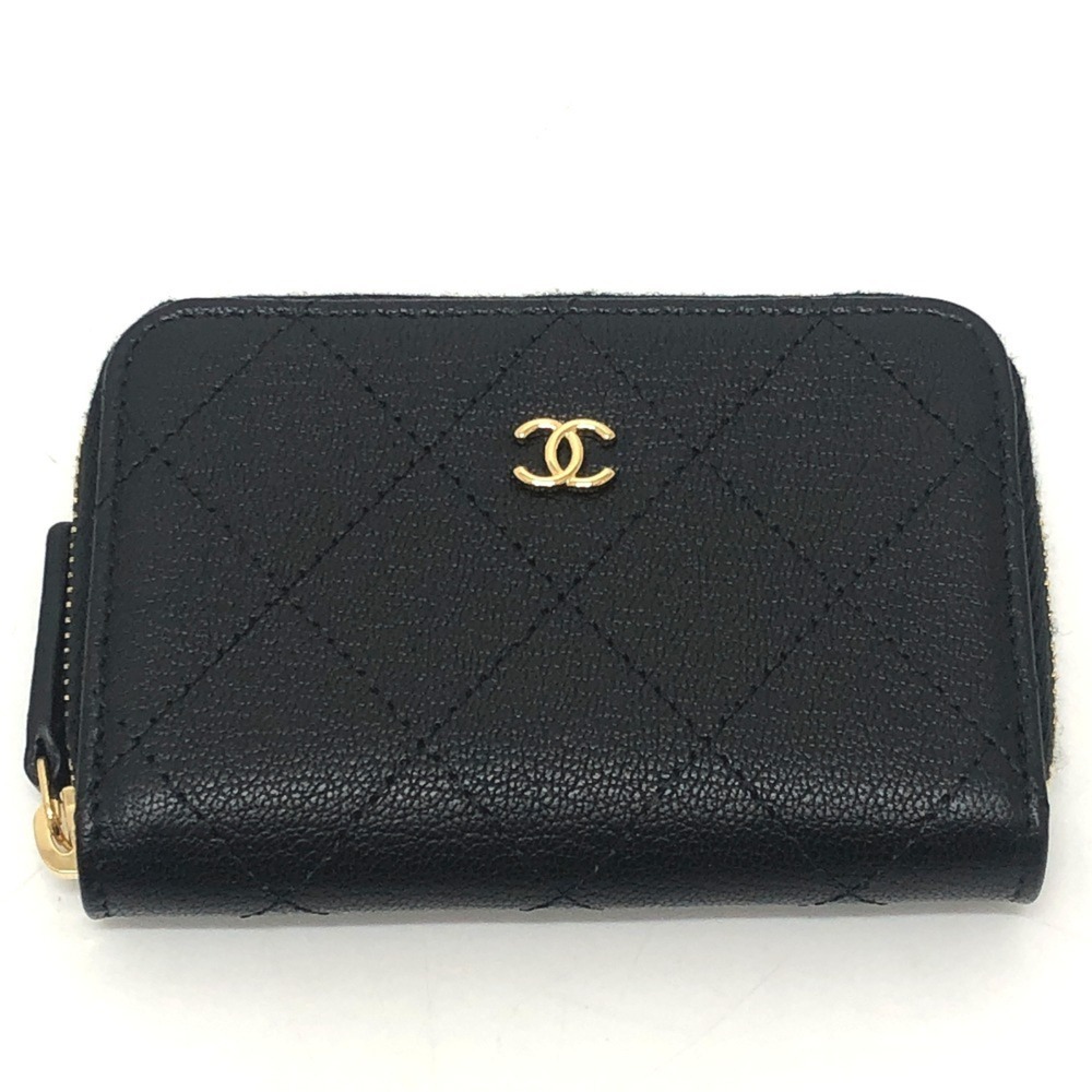 CHANEL Black Leather Logo Wallet - Picture 2 of 15